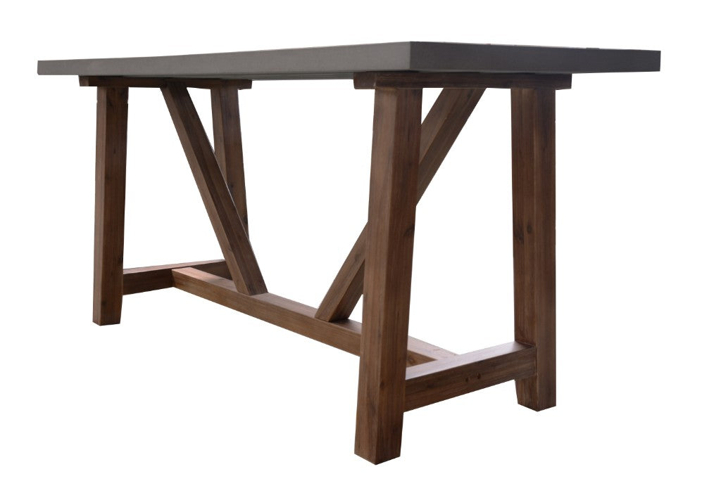 VI Estrella 220cm Polycement Top Outdoor Dining Table
