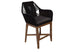 VI Faro Bar Chair Acacia Timber Rope - Black