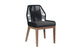 VI Faro Low Arm Dining Chair Timber Rope - Black