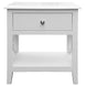 VI Hampton Bedside 1 Drawer & 1 Shelf - White