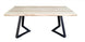 VI Juniper Metal Legs Timber Top Coffee Table