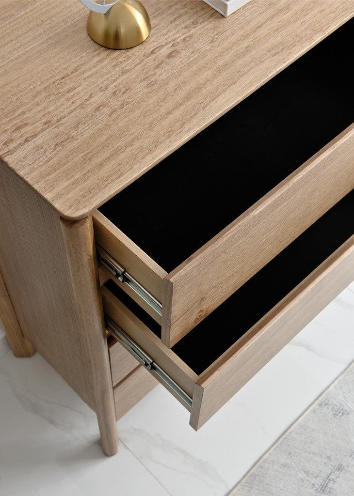 VI Luella 4 Drawer Tallboy Light Smoke