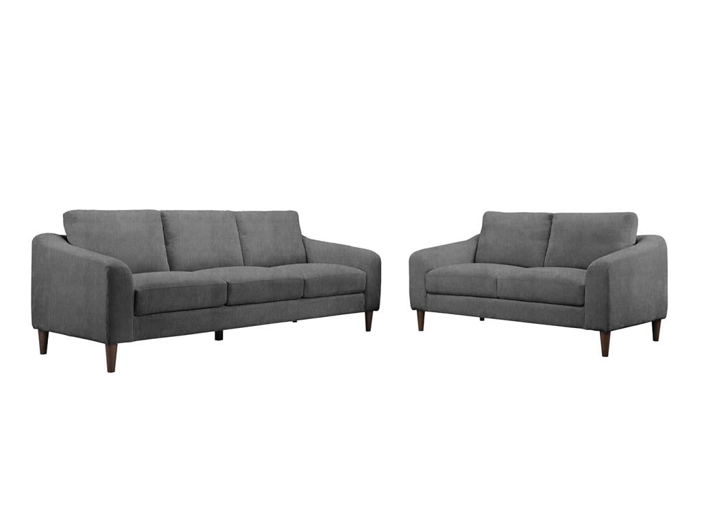 VI Lily 3+2 Seater Sofa Set – Platinum / Granite