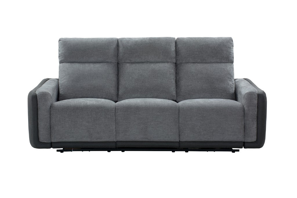 VI Momba Fab Electric Recliner 1,2,3 Seaters Sofa with USB- Grey