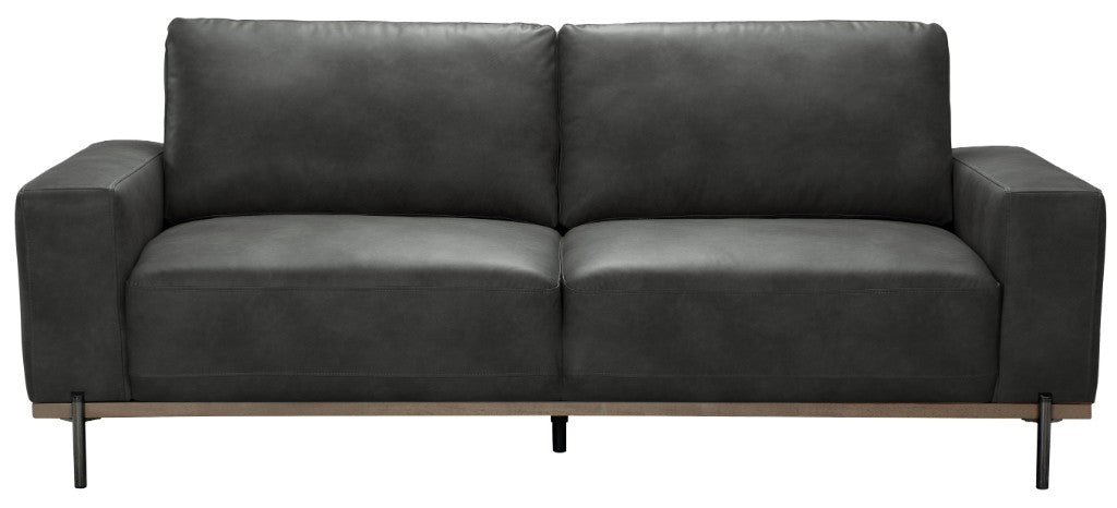 VI Panama Fabric 3 Seater Sofa - Blackand Brown