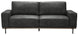 VI Panama Fabric 2 Seater Sofa - Black Blue