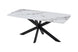 VI Raffael Stone Top Metal Leg Dining Table