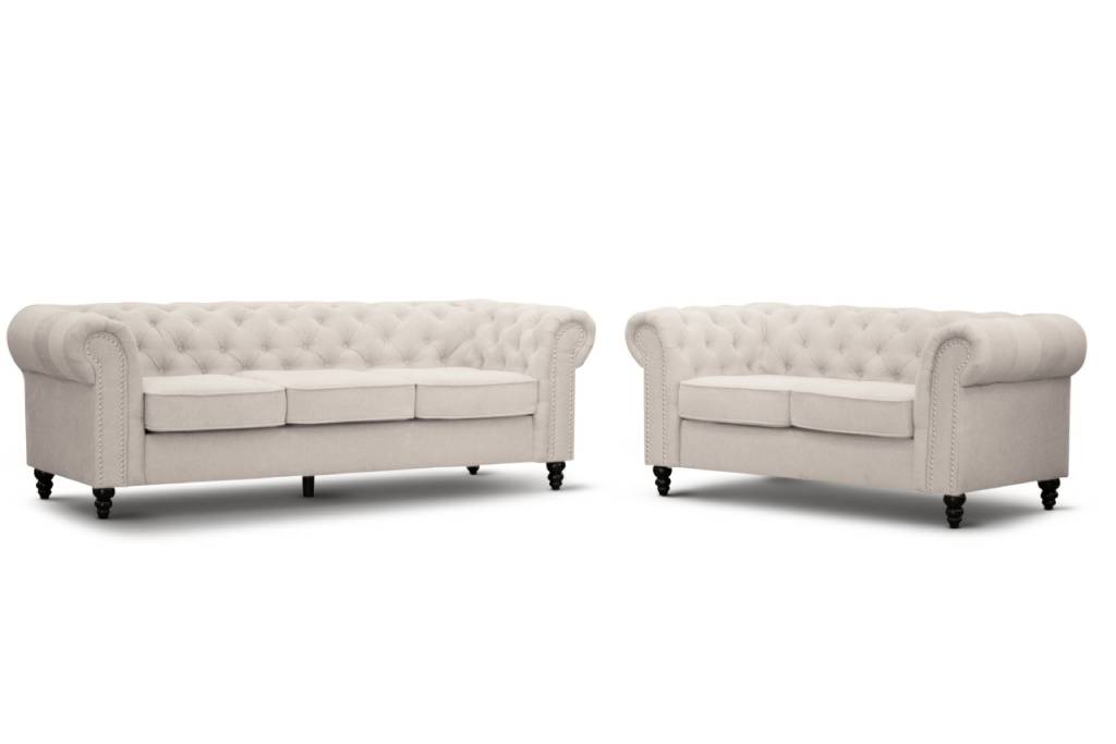 VI Taegon 3 Seater + 2 Seater Sofa Set - Beige