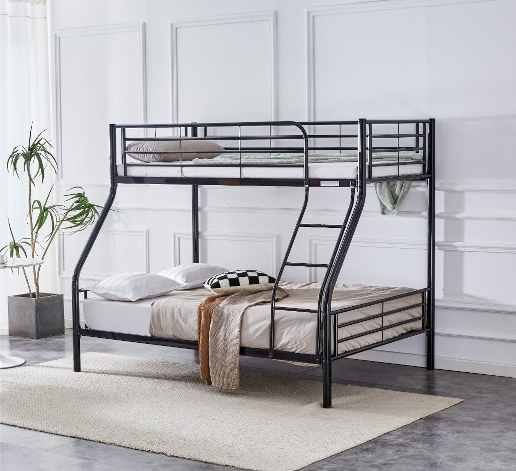 VI Tiamo Bunk Bed Single Over Double - White and Black