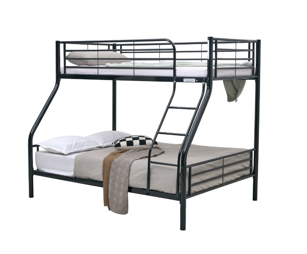 VI Tiamo Bunk Bed Single Over Double - White and Black