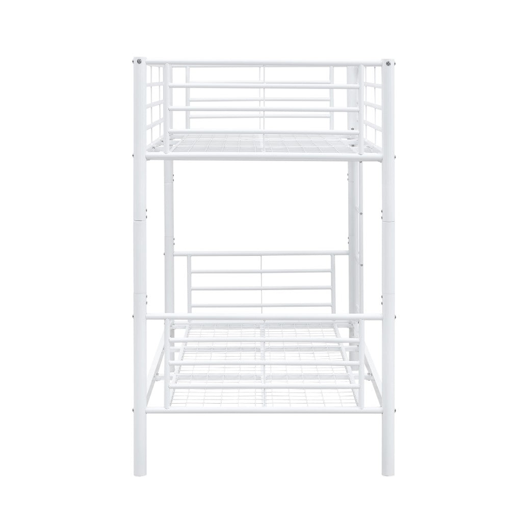 VI Tiamo Bunk Bed Single Over Single - White & Black