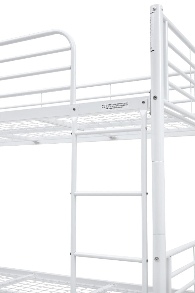VI Tiamo Bunk Bed Single Over Single - White & Black