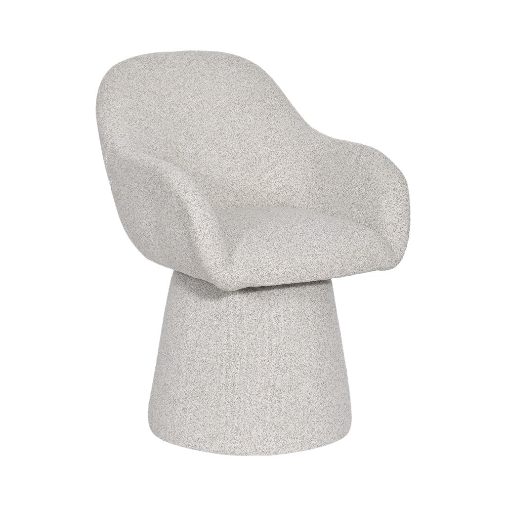 VI Adsila Carter Fabric Upholstered Swivel Dining Chair