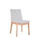 VI Perisher Fabric Upholsteed Timber Leg Dining Chair