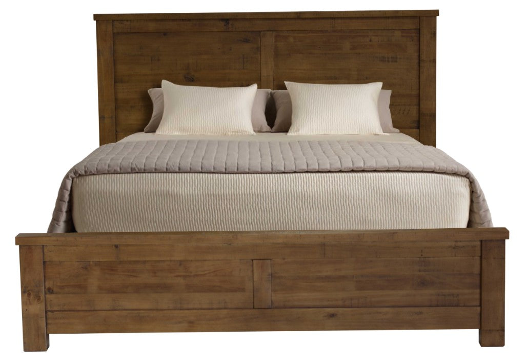 VI Augusta King, Queen & Double Bed Solid Timber - Aged Sundried Ash
