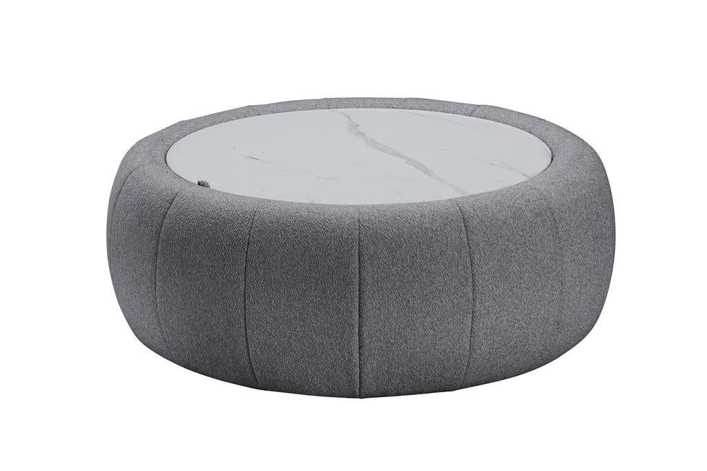 VI Cleo Fabric Upholstered Ottoman with Storage or Coffee Table