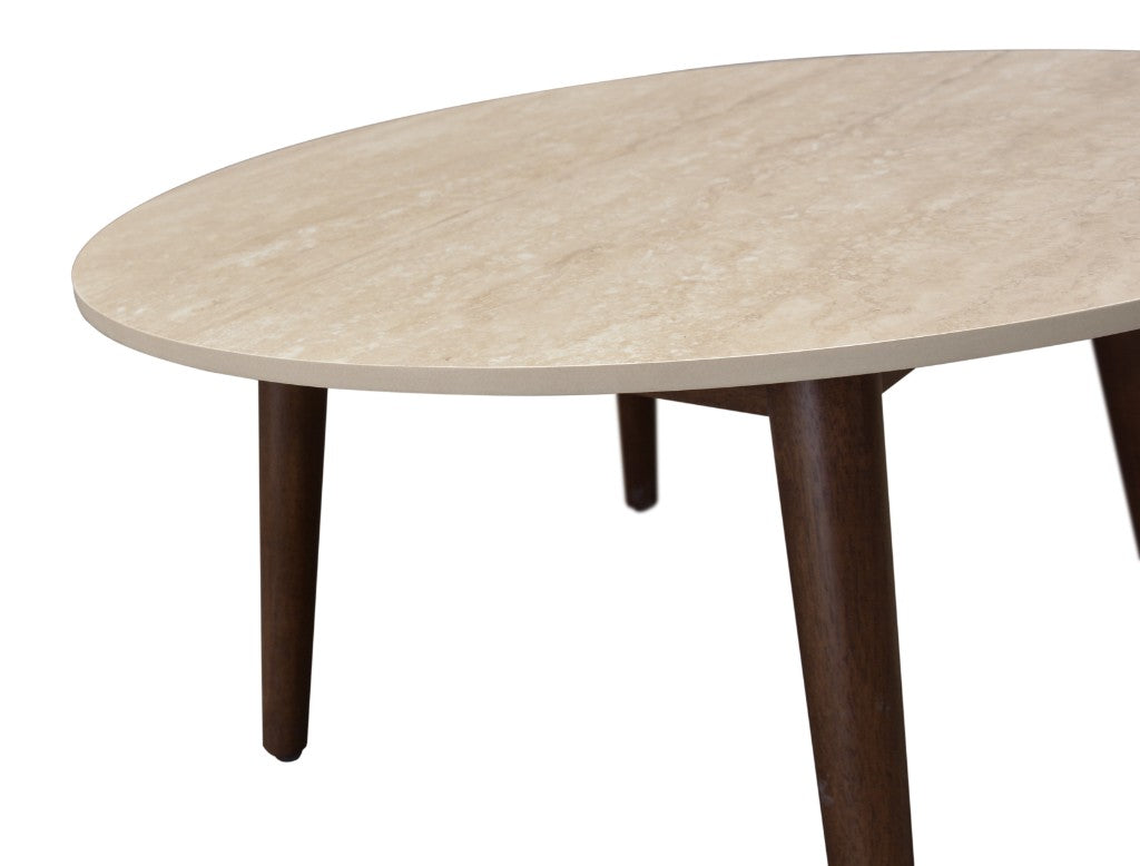VI Cotswold Round Coffee Table - Walnut