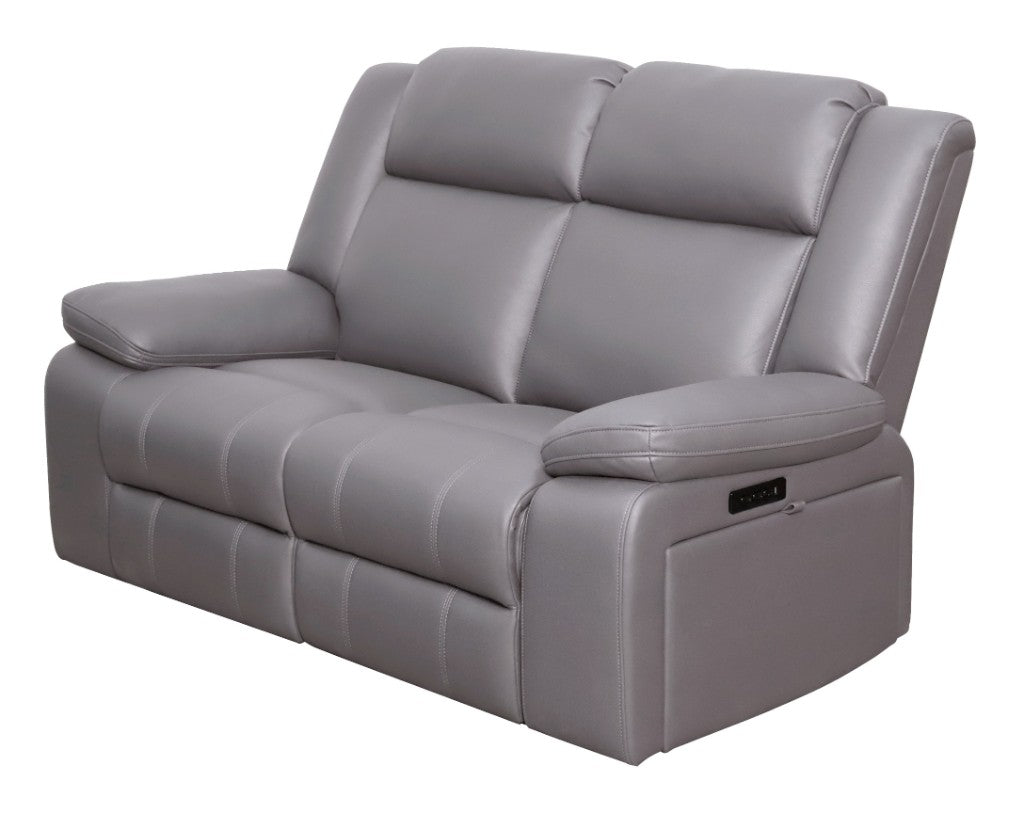VI Cooper Fabric 2 Seater Lounge with ERER - Tan, Charcoal and Lt. Grey
