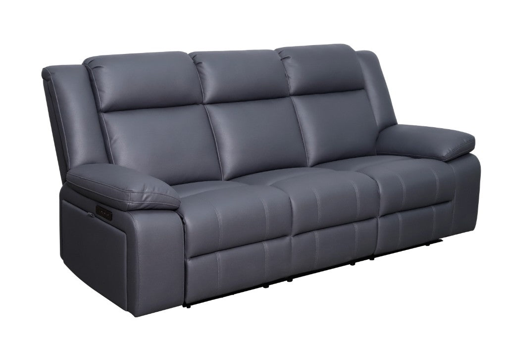 VI Cooper Fabric Upholstered 3 Seater Electrical Recliner Lounge