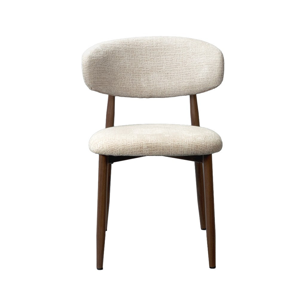 VI Cotswold Dining Chairs Walnut and Beige