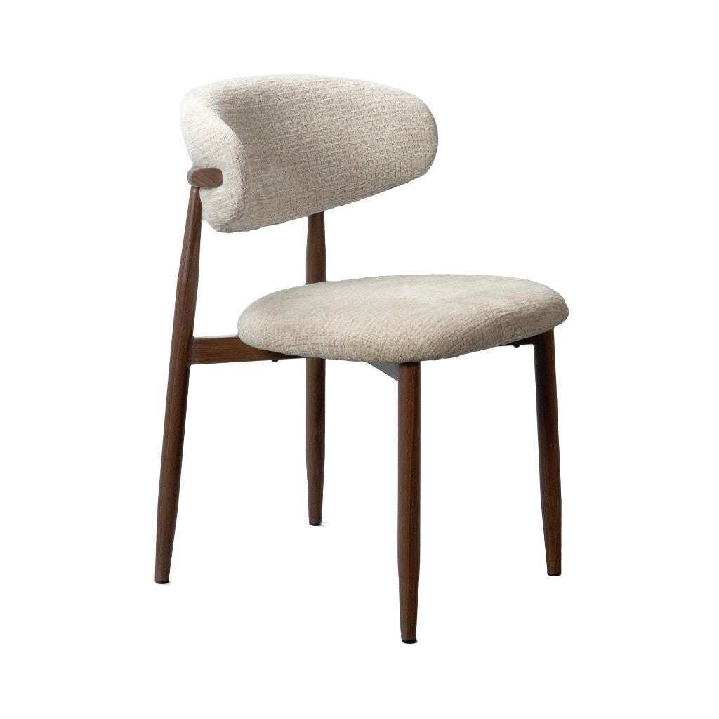 VI Cotswold Dining Chairs Walnut and Beige