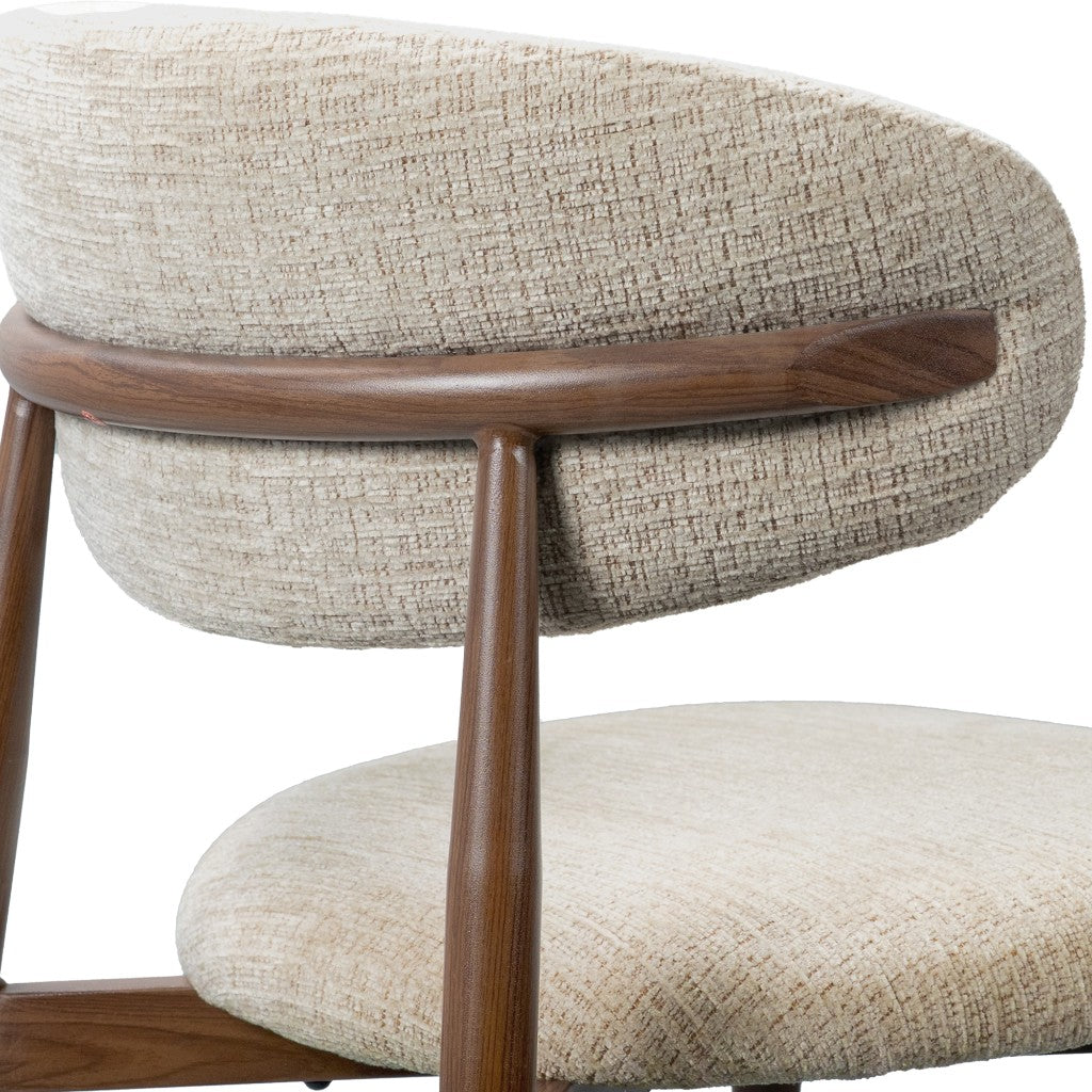 VI Cotswold Dining Chairs Walnut and Beige