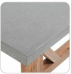 VI Estrella 200cm Rect Bar Table – White & Grey