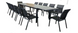 VI Icaria Extendable Dining Table & 12 Chairs Outdoor Dining Setting
