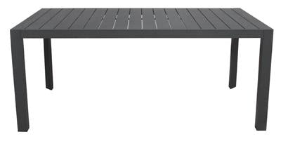 VI Icaria 178.5cm Outdoor Dining Table - Charcoal and White