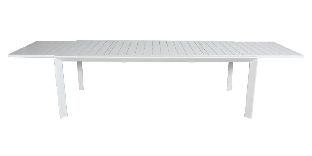 VI Icaria 231-346cm Outdoor Ext Din Table - Charcoal and White