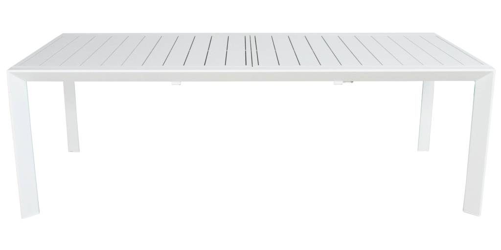 VI Icaria 231-346cm Outdoor Ext Din Table - Charcoal and White