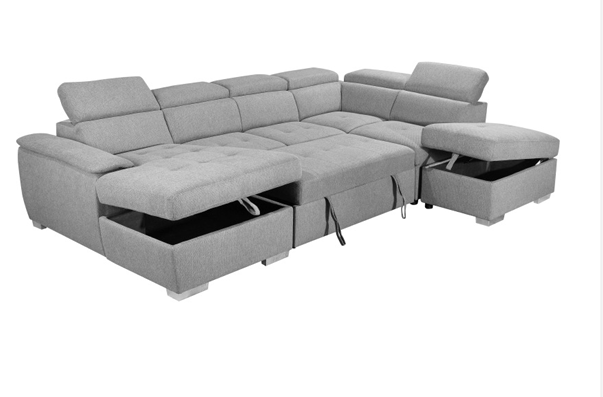 VI Jackson Cnr Mod LHF Chaise with Ott - Storm
