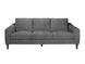VI Lily Fabric Upholstered Timber Leg 3 Seater Sofa