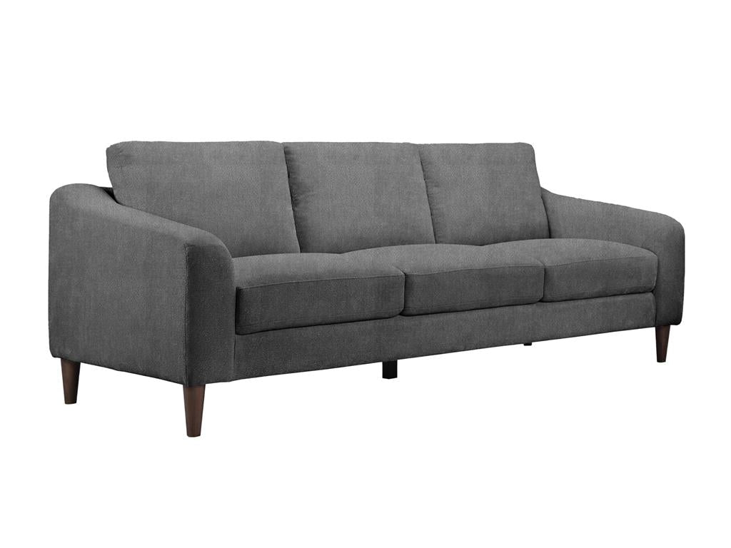 VI Lily Fabric Upholstered Timber Leg 3 Seater Sofa