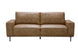 VI Panama Fabric 3 Seater Sofa - Blackand Brown