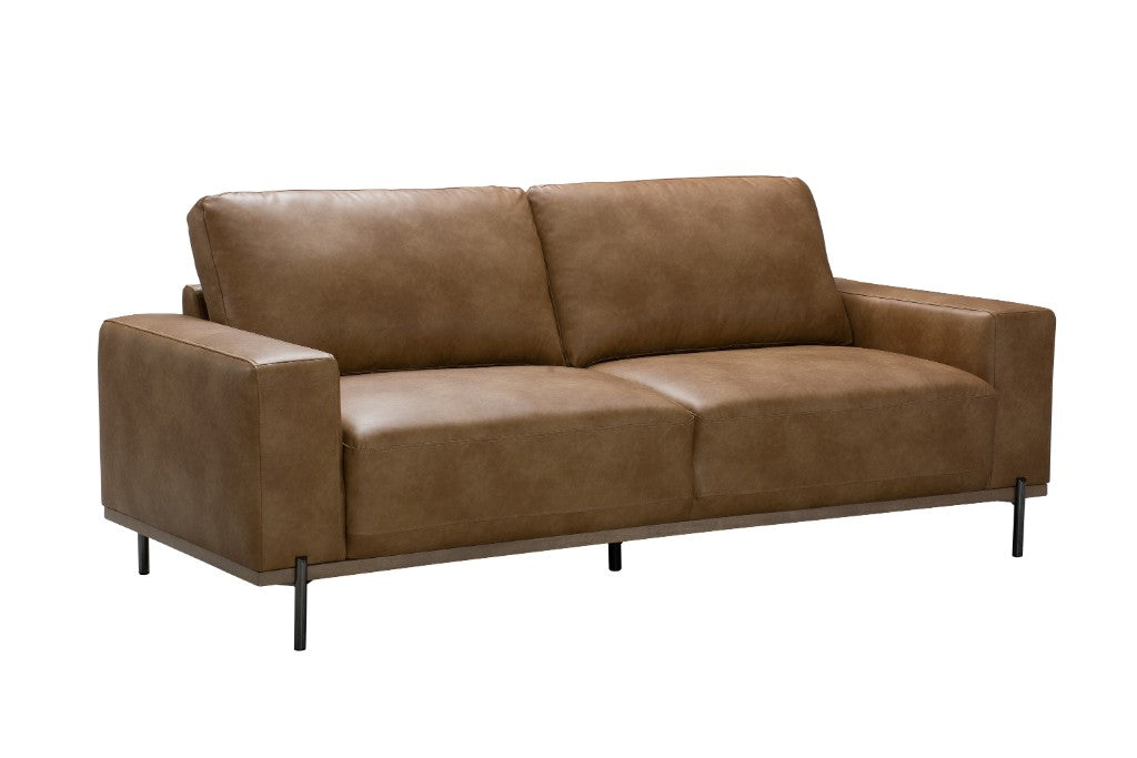 VI Panama Fabric 3 Seater Sofa - Blackand Brown