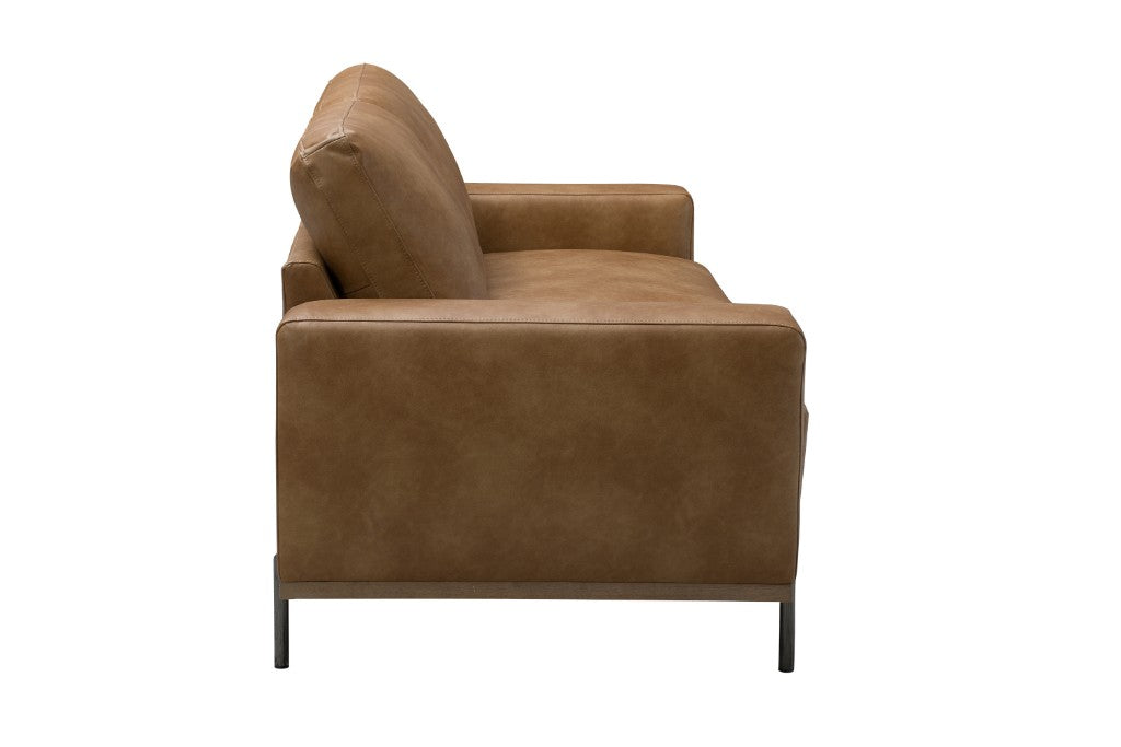 VI Panama Fabric 3 Seater Sofa - Blackand Brown