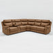 VI William Fabric Upholstered 5 Seater Corner Modular Recliner Lounge