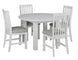 VI Coastal 5Pc Round Dining Table & Chairs Kit