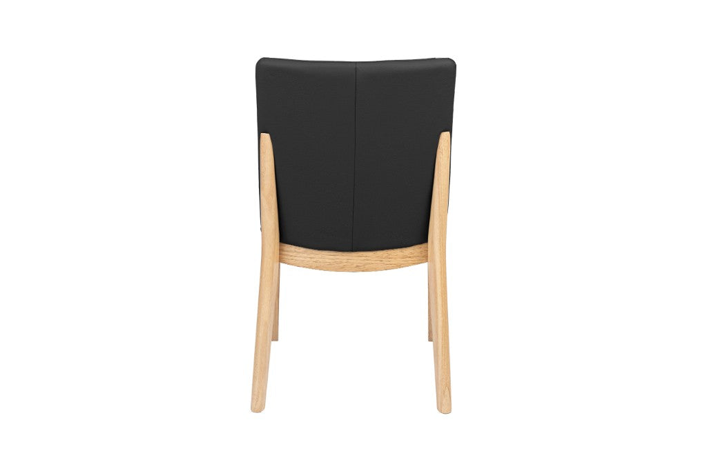 VI Boca Leather Dining Chair with Tiber Legs