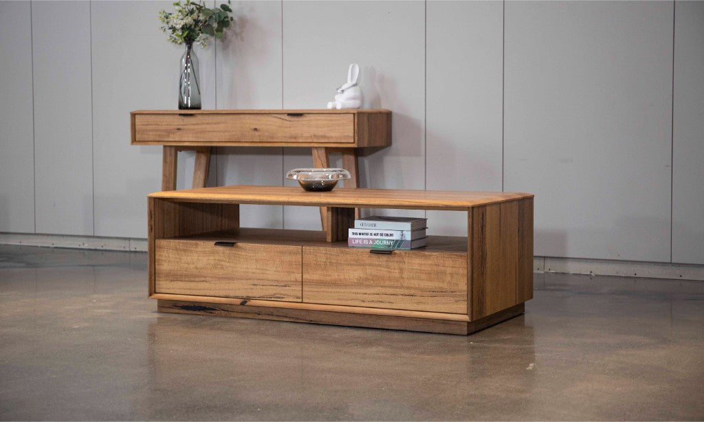 VI Galway Solid Timber 2 Drawer Coffee Table