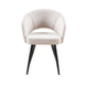 VI Matzo Fabric Upholstered Metal Leg Dining Chair