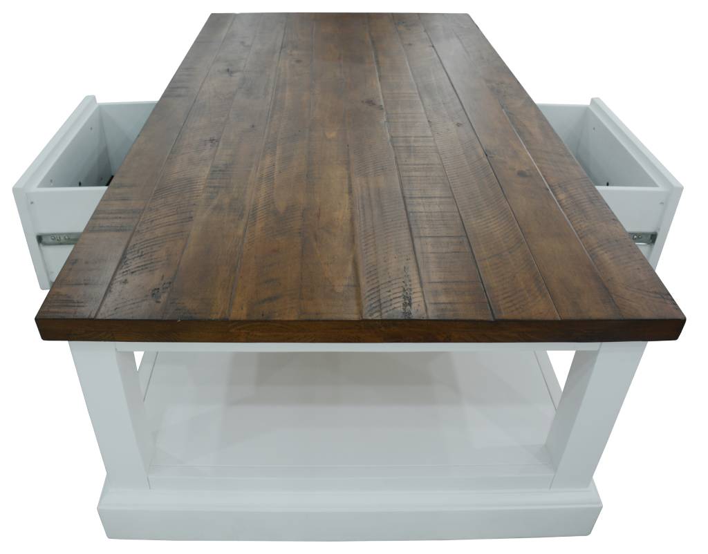 VI Montreal Solid Timber 2 Drawer Coffee Table