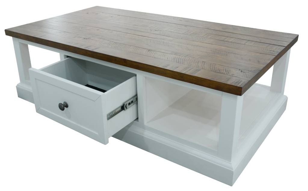 VI Montreal Solid Timber 2 Drawer Coffee Table