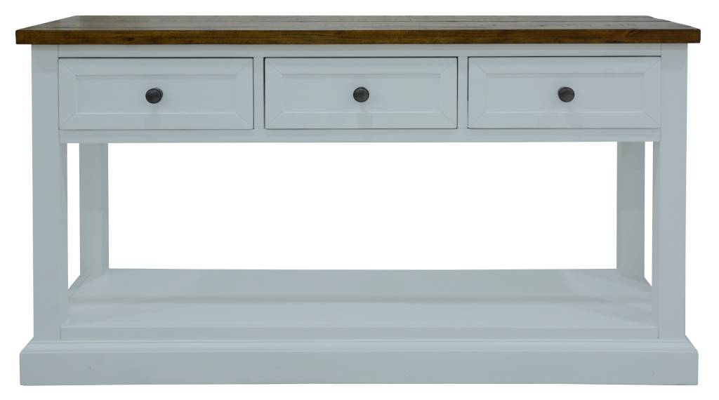 VI Montreal Solid Timber 3 Drawer Console Table