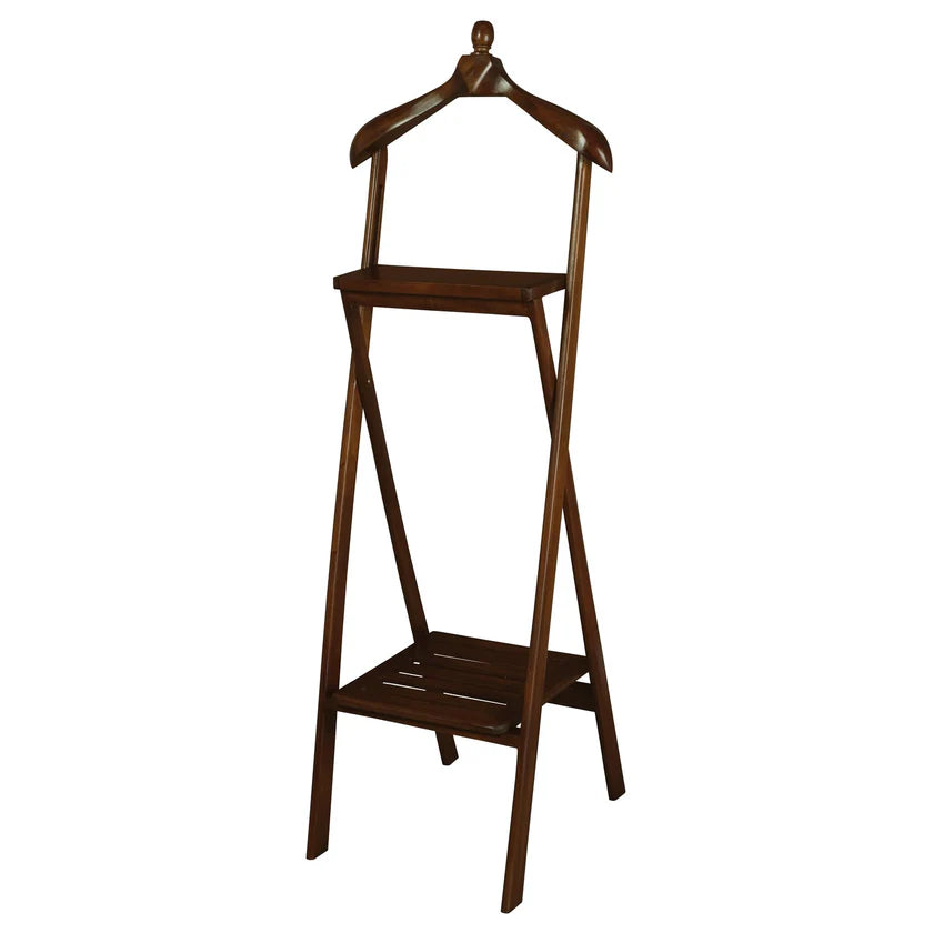 CT Nueva Solid Timber Folded Valet Coat & Hat Stand