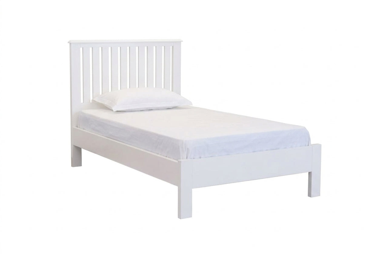 MD Verona All White Single Bed