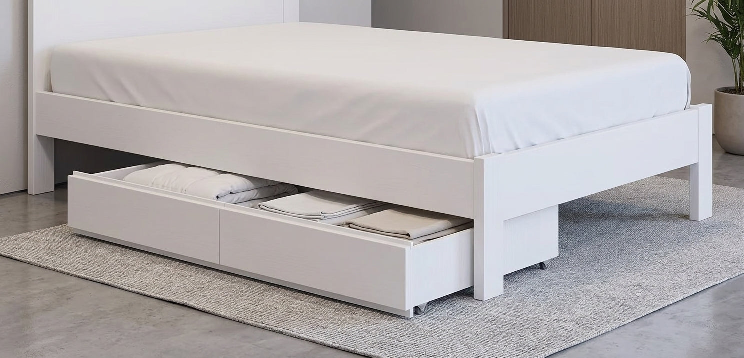 MD Verona All White Underbed Drawer