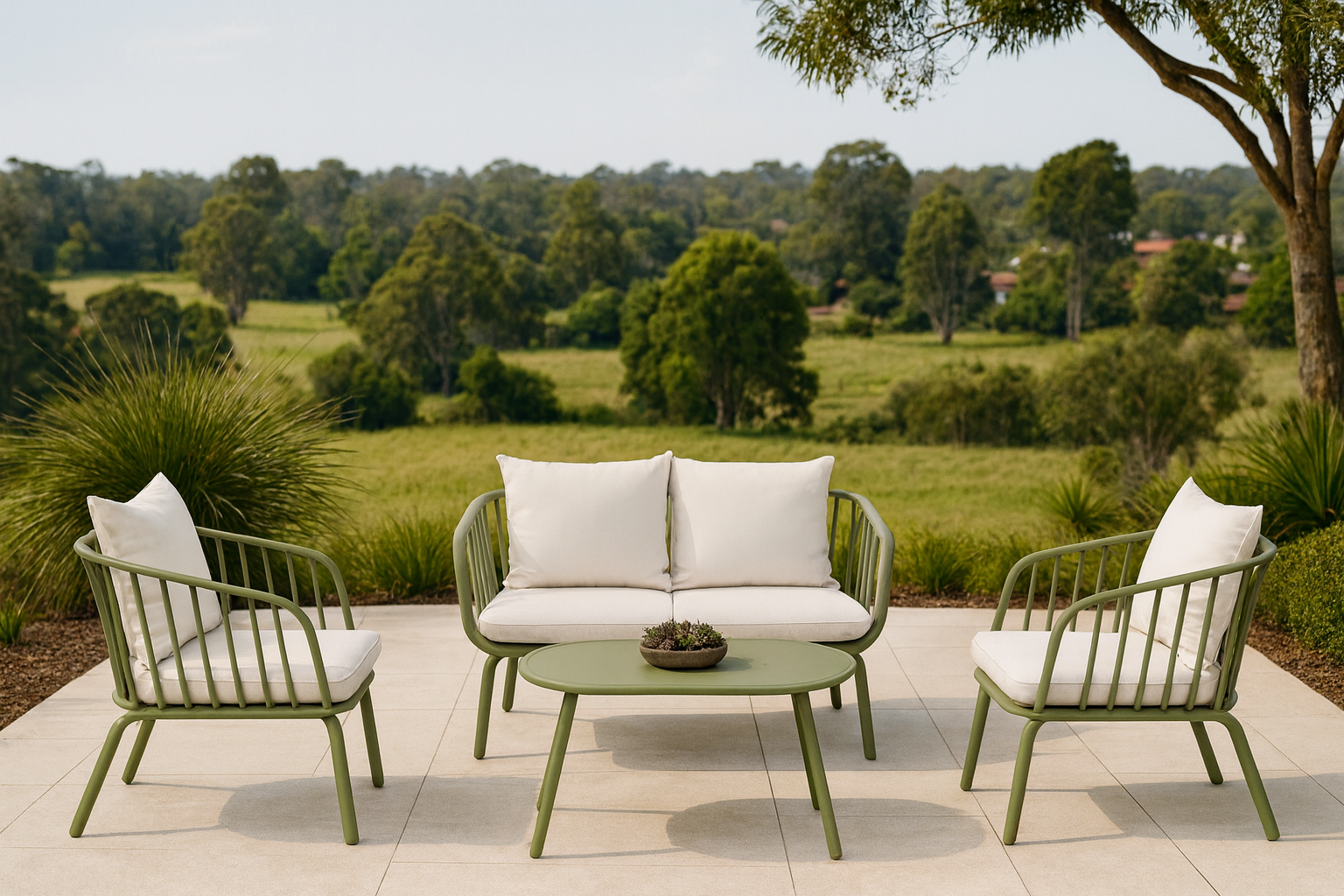 BT Villa Sol 4 Pce Outdoor Sofa Set -Pistchio