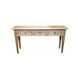 MF Oak Louvre 3 Drawer Hall Table